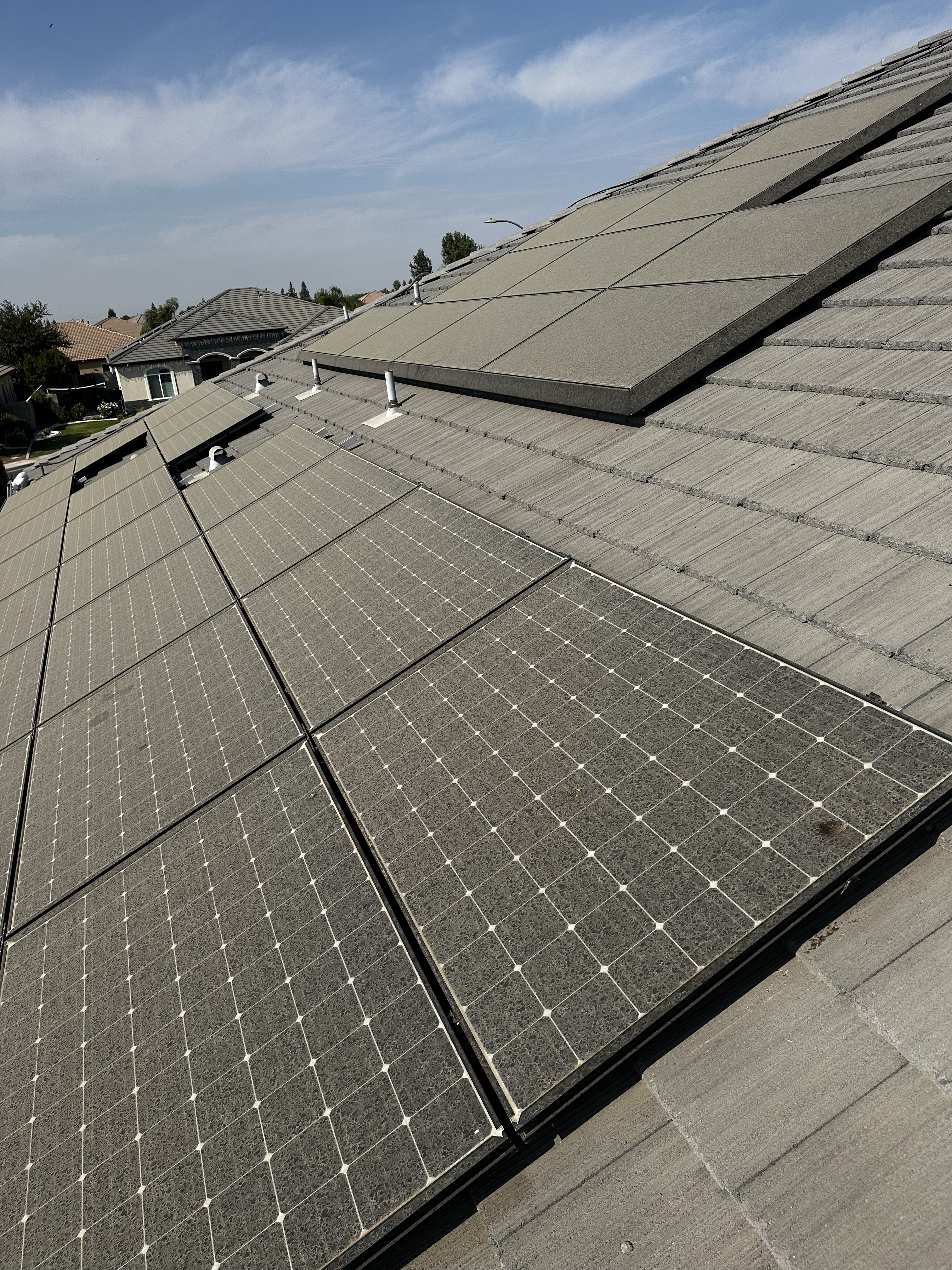 solar panel pressure washing.